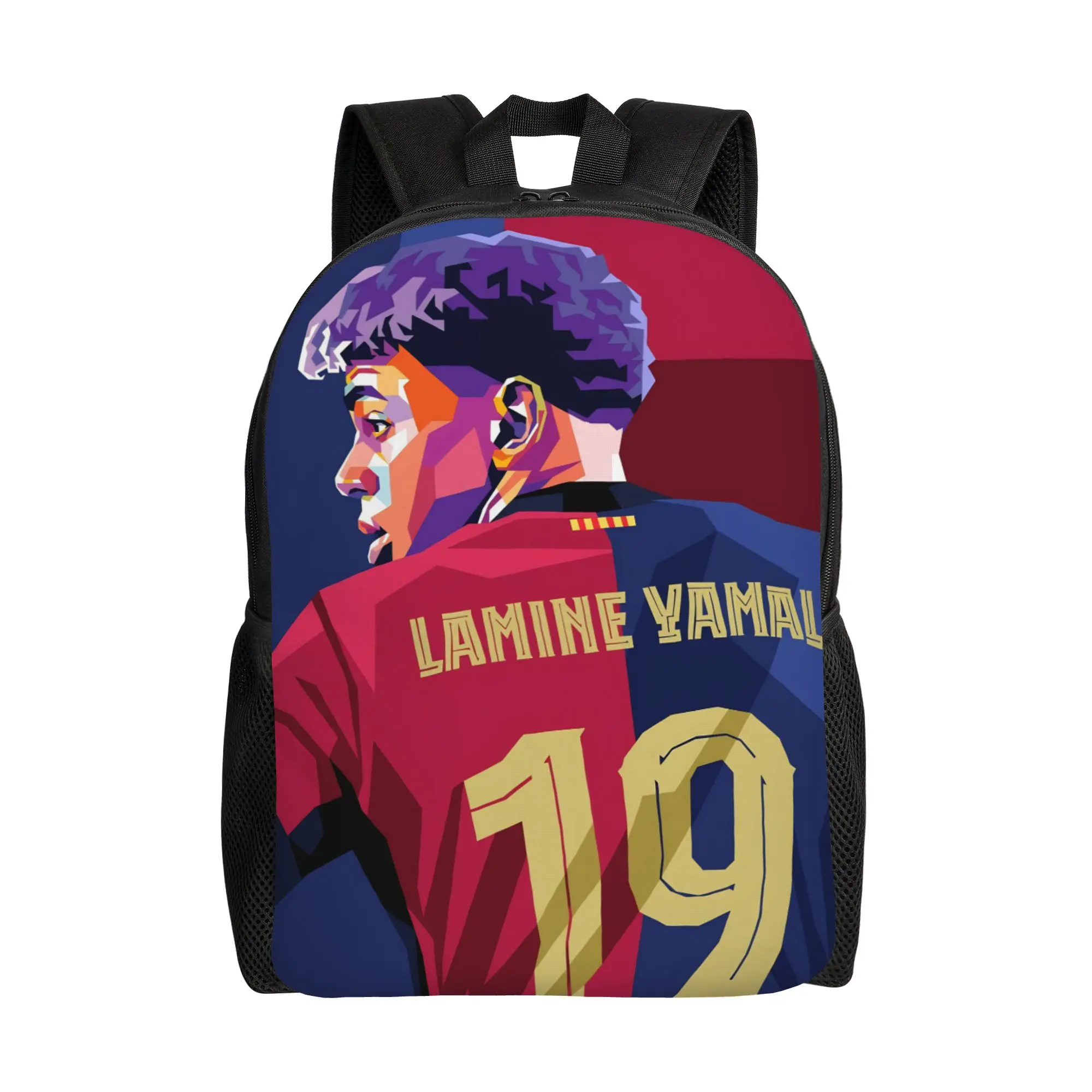 Football L-Lamine Yamal Spain Cool Backpack Sports High School Work  Daypack for Men Women Laptop Computer Canvas Bags