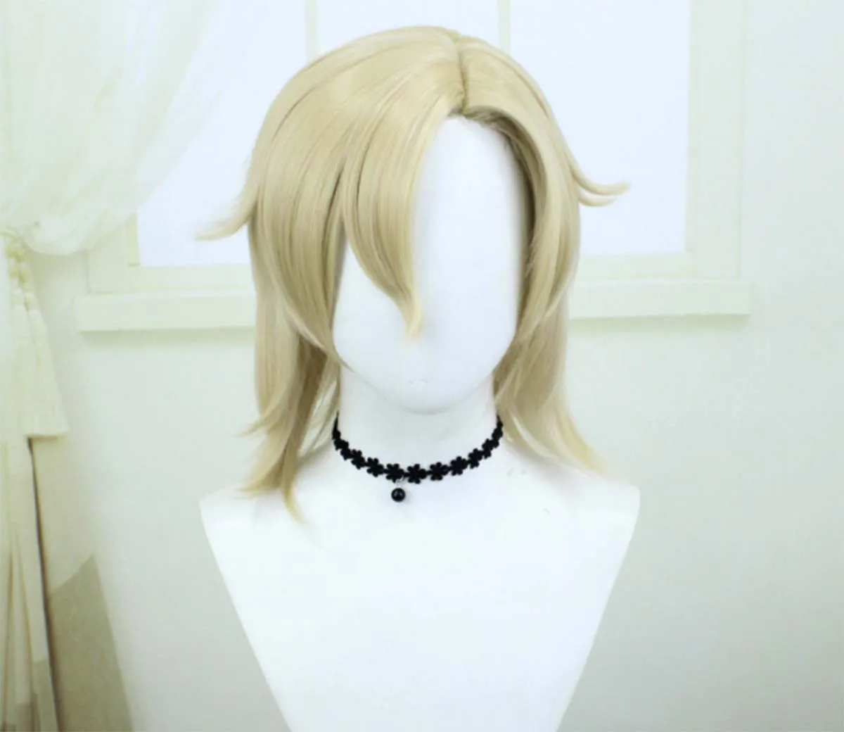 Parrucca cosplay di alta qualità per il personaggio Aventurine del gioco anime Honkai: Star Rail