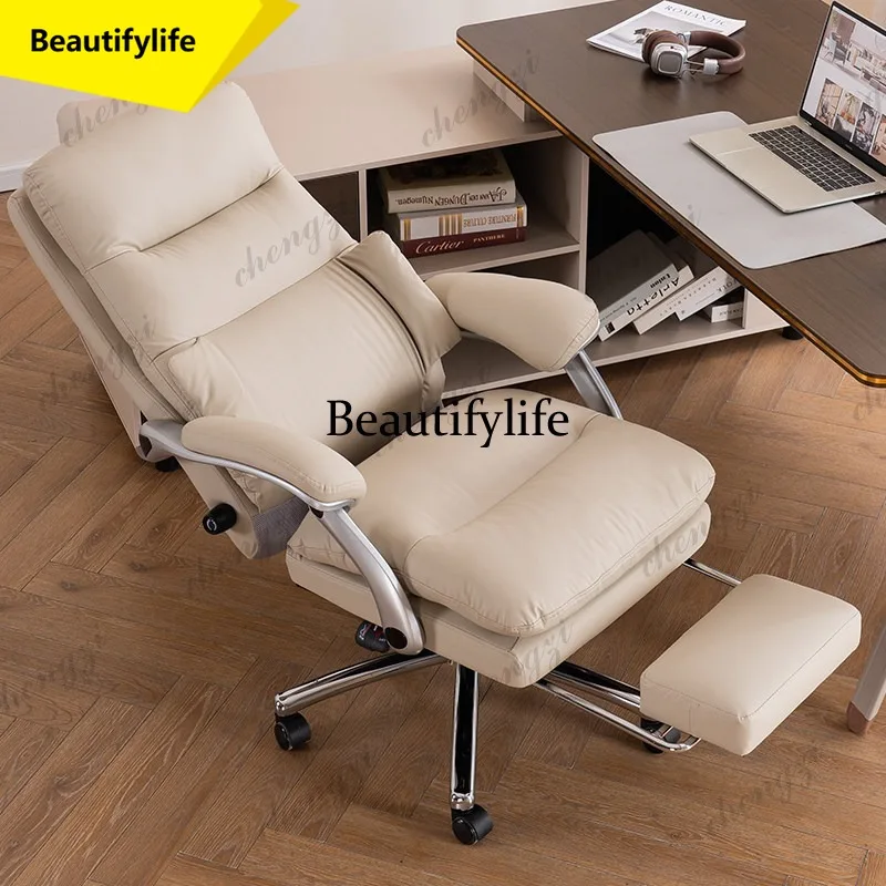 F4567 HR leather computer chair reclining home comfortable office seat sedentary office boss class chair