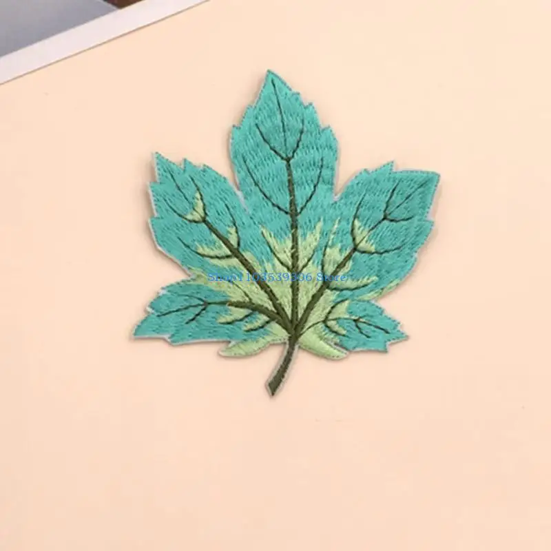 400A 9 قطعة متعدد الألوان مابل ليف خياطة/الحديد على يزين بقع التطريز للملابس الفن الحرف DIY شارة ملصقات ديكور