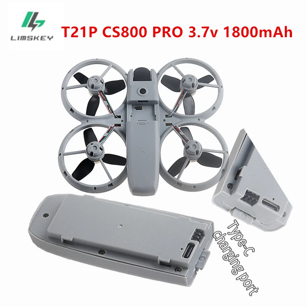 3.7V Lipo Battery for T21P CS800 PRO RC Quadcopter Spare Parts For T21P Rechargeable Battery 3.7V 1800mAh For T21P Drones Parts
