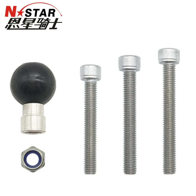 

10PCS Motorcycle mobile phone holder fixed recorder fixed ball head accessories M8 screw fixed ball head accessories