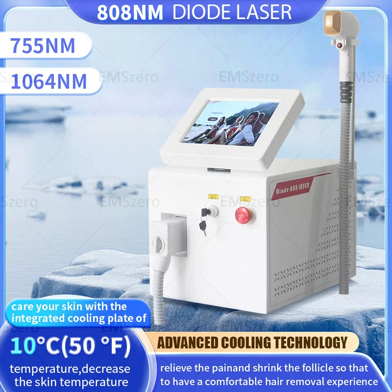 

New laser hair removal diode 3 wavelength laser hair removal machine 755 808 940 1064nm painless hair removal machine