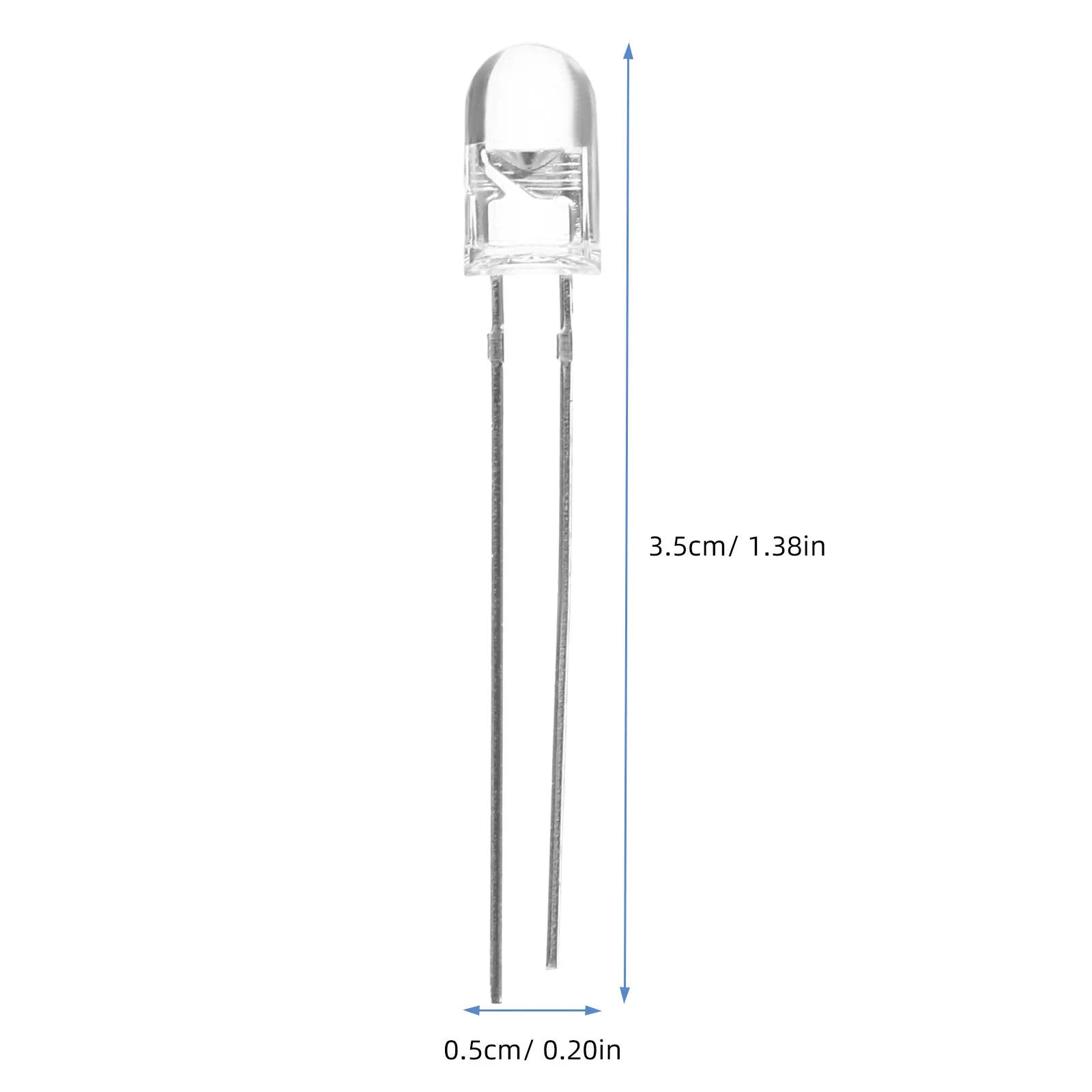 10Pcs Uv LED Emitting Diode 10Mm Diameter 400-405Nm Wavelength Ultra Bright Purple Light 30 Degree Viewing Angle Color
