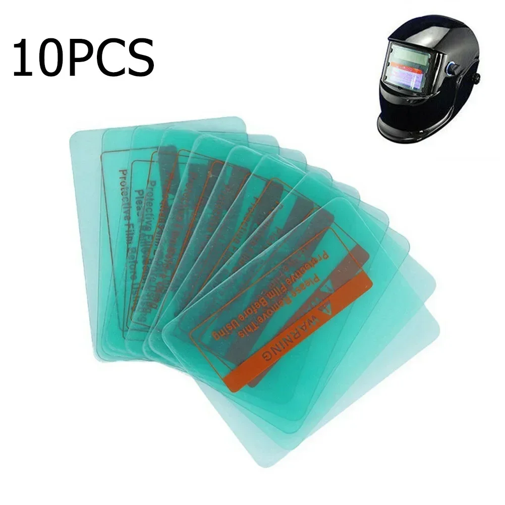 10pcs Clear PC Protective Sheet Welding Shield Cover Replacement  Lens Protector Plate Welding Helmet Mask 115mmX90mm Home