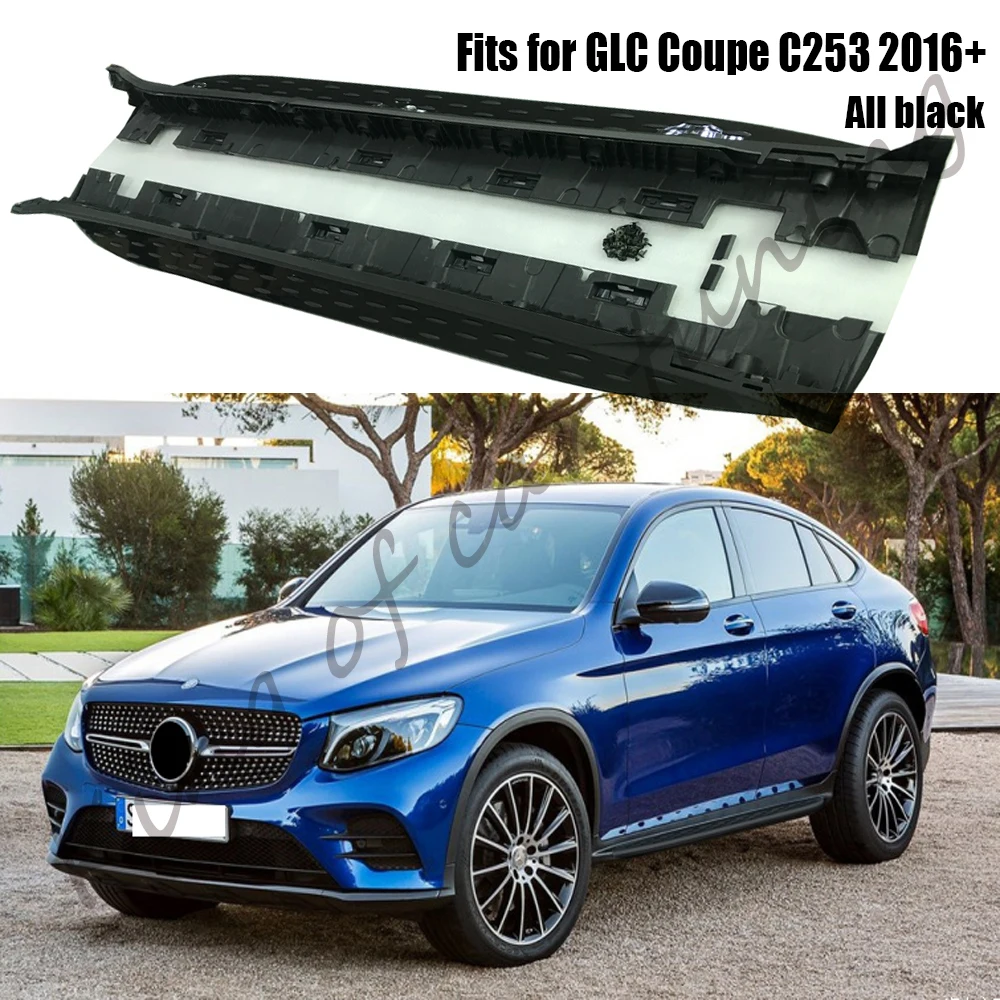 

2PCS Running Board fits for Mercedes Benz GLC Coupe C253 2016-2021 Side Step Nerf Bar Stairs