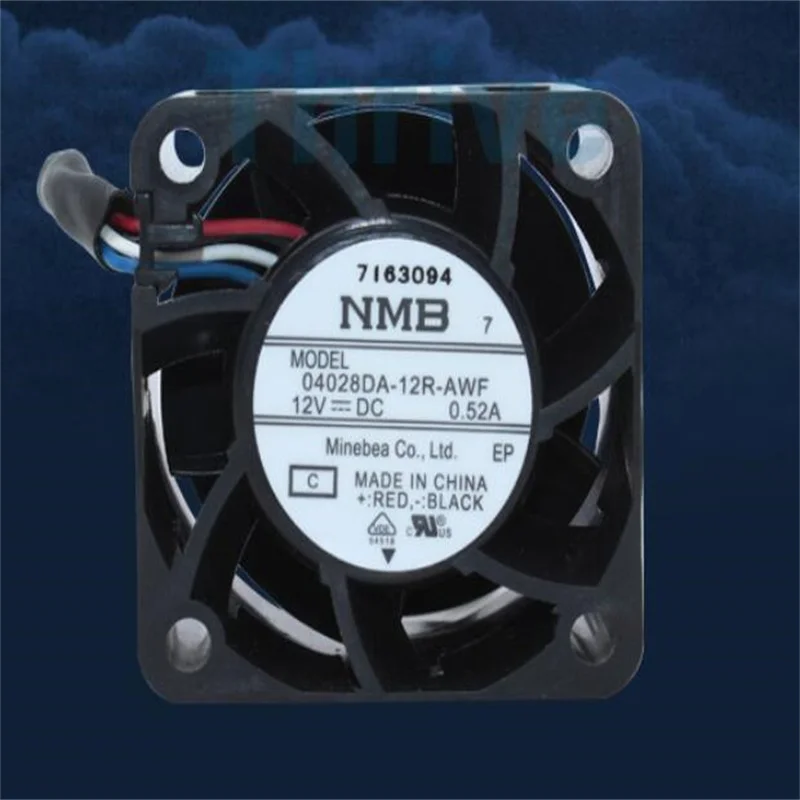 04028DA-12R-AWF NMB 4028 DC12V 0.52A  4cm 4-wire pwm speed regulating fan