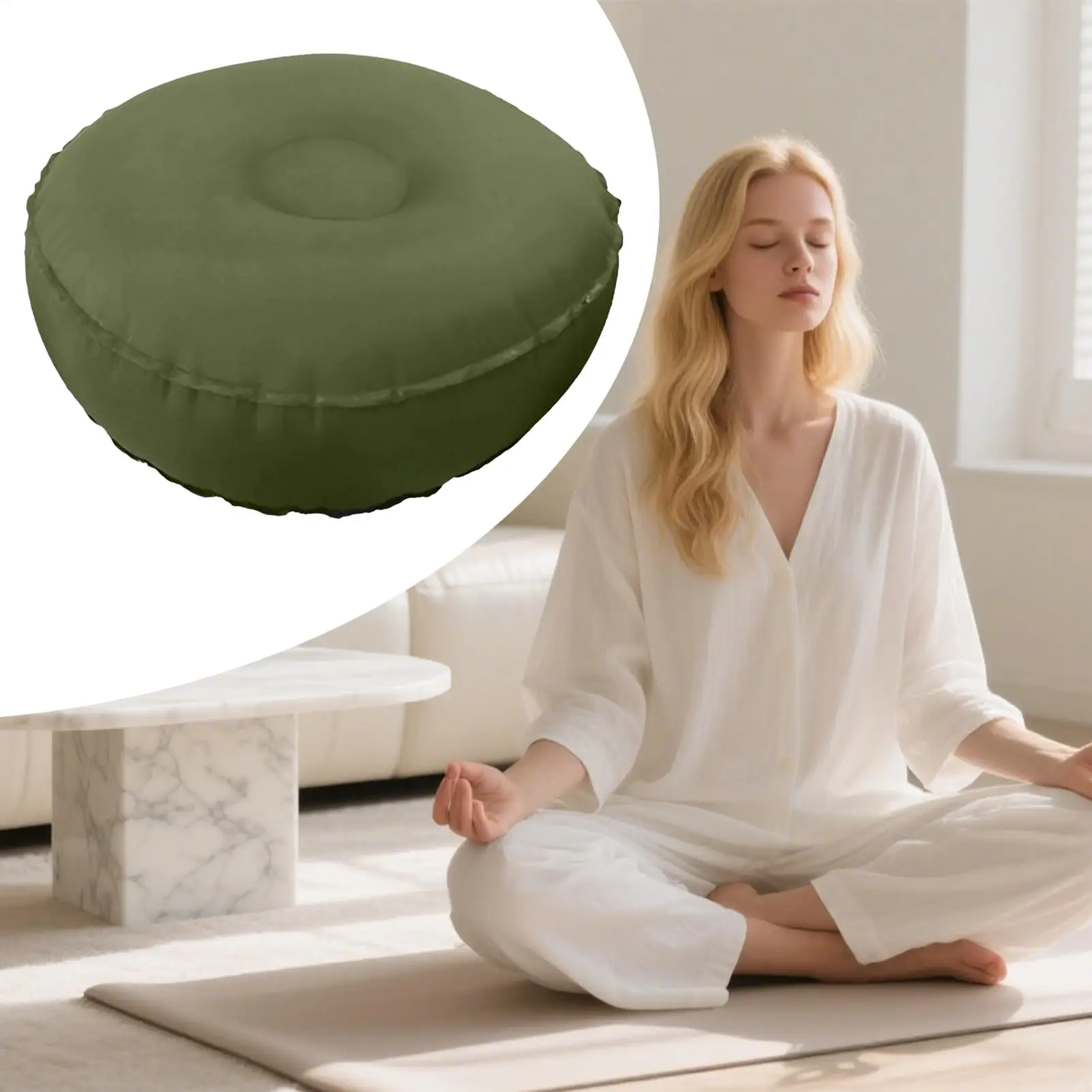 Meditation Pillow Travel Floor Meditation Yoga Seating Pillow Foldable Bolster Seats For Relaxation Zen Prayer Exercise Pilates