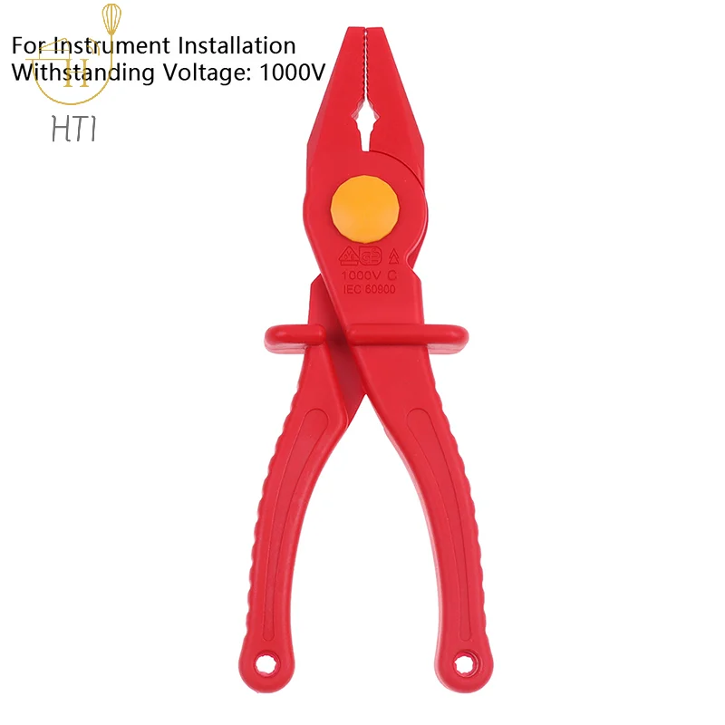 Anti-magnetic Plastic Pliers Electrician 1000V Tool Steel Insulated Used for Instrument Installation 20*3.5cm