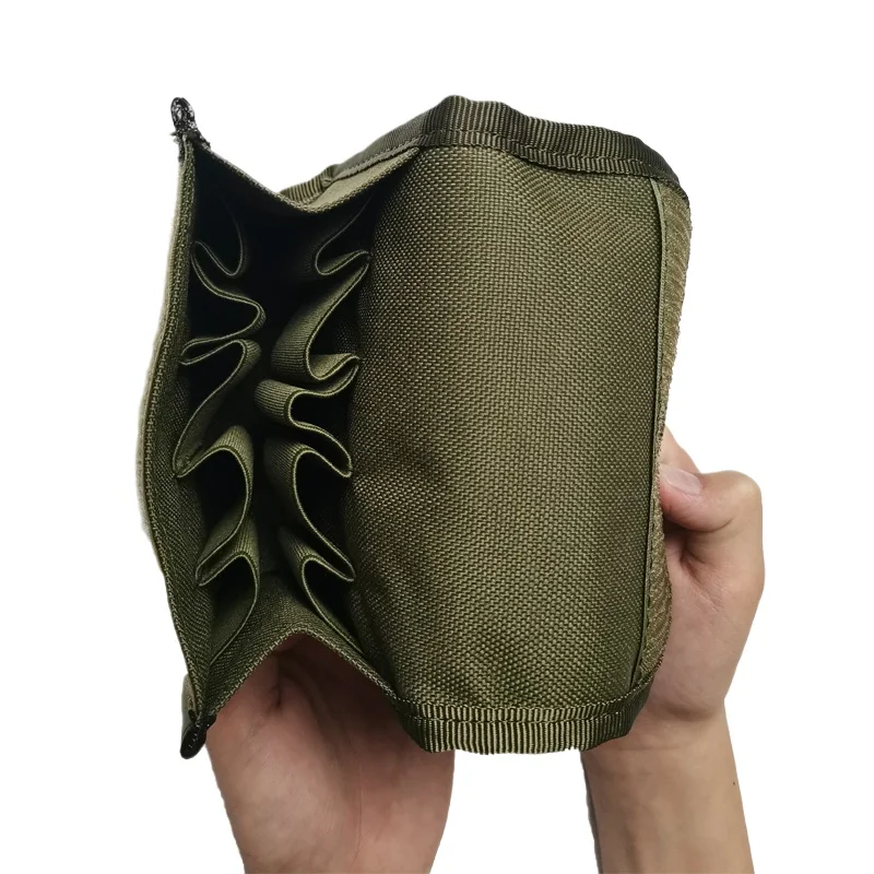 Tactical 10 Round Shot Shotshell Reload Holder Molle Pouch 12 Gauge 20G Magazine Pouch Ammo Round Cartridge Holder Hunting Gear