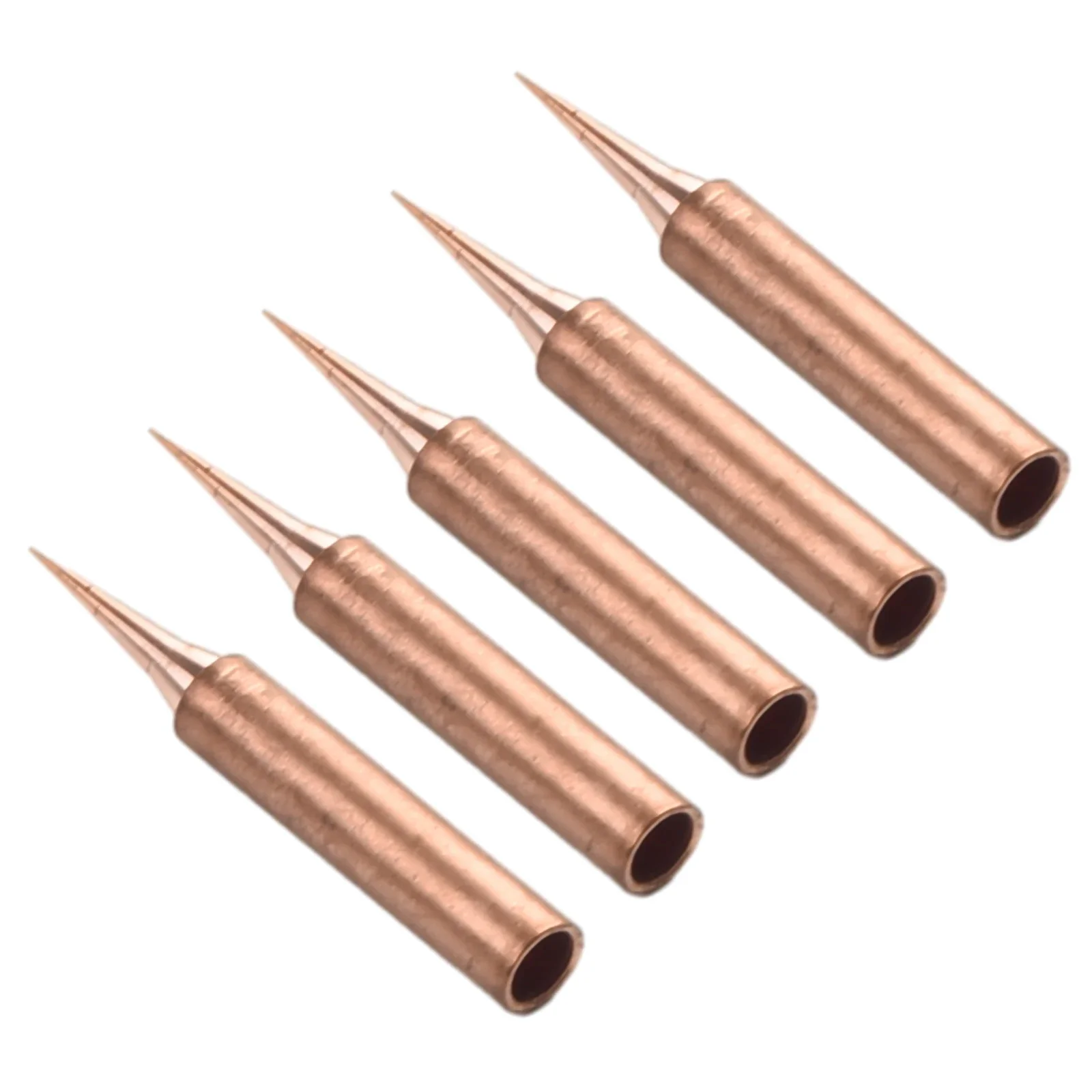 5pcs 900M-T Copper Soldering Iron Tips Lead-Welding Solder Tip  Soldering Tools Welding Equipment Soldering Supplies