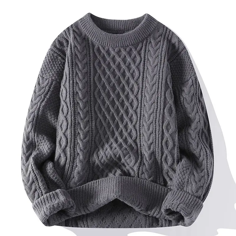 

Vintage Autumn Winter Men's Sweater O-Ne Knitwear Straight Leg Eighteen orts Youthful And Vital