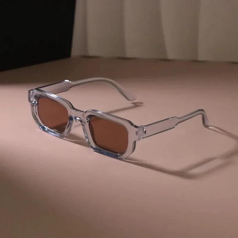 New Rectangle Sunglasses Women Men Luxurious Brand Designer Casual Sun Glasses Female Male Plastic Personality Outdoor Eyewear image 2