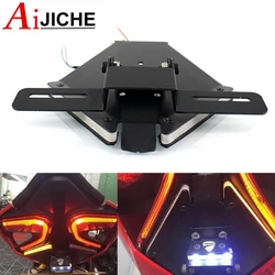 Motorcycle Rear Tail Light Brake Turn Signals Integrated LED Lights License Plate Bracket For 899 959 1199 1299 Panigale