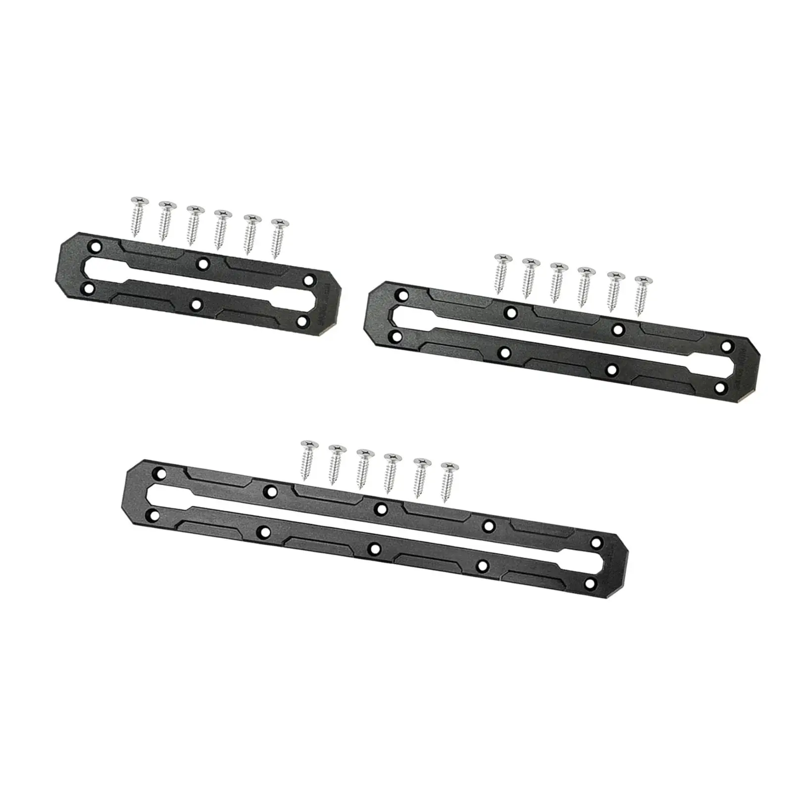 Kayak Slide Track Plastic Bracket Rails Mounting Kit for Boat Roll Bar Rod Storage Fishing Rack Stand