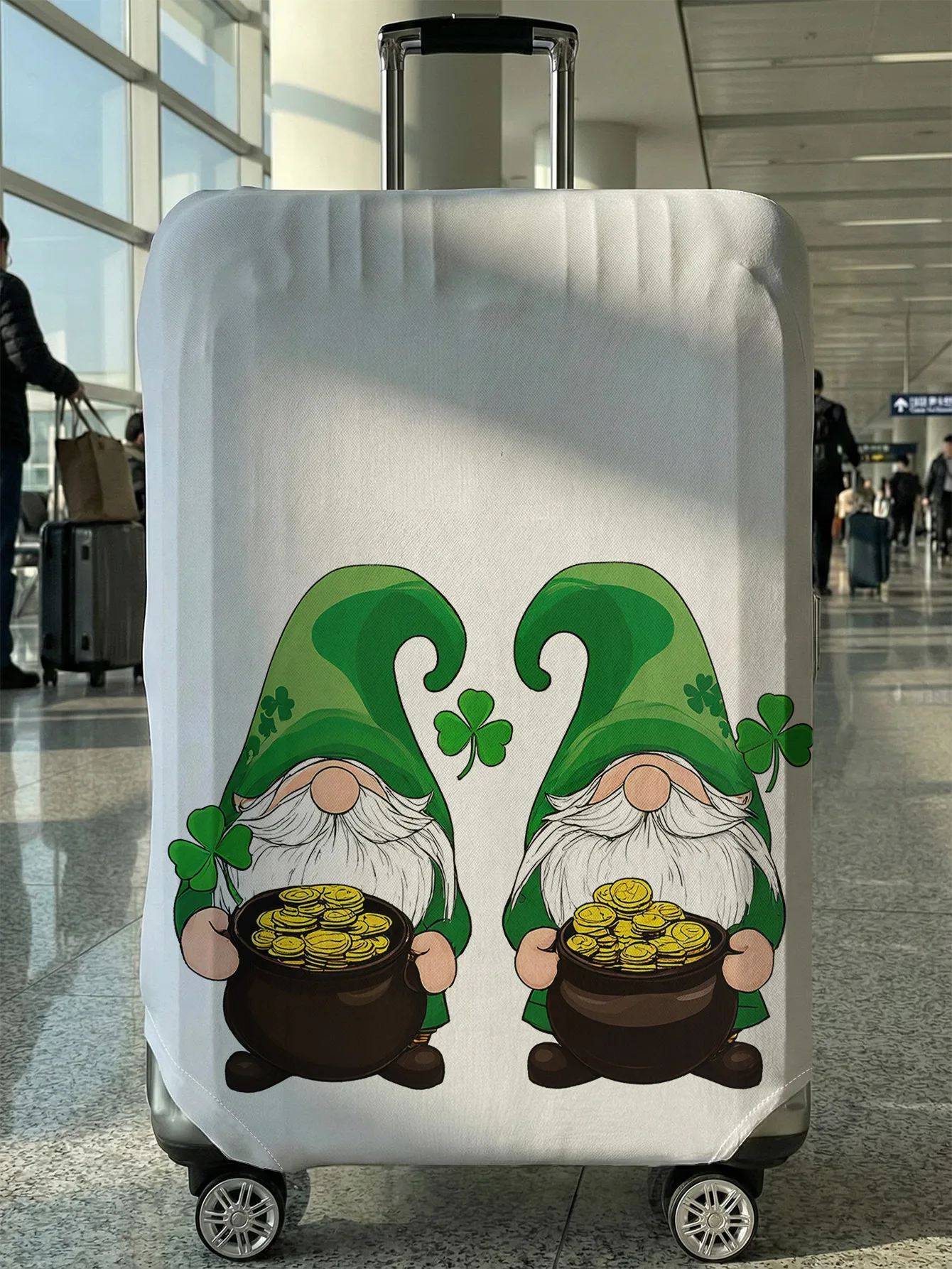 

Защитный чехол для багажа Gold Coin Clover, подходит для чемоданов 18-32 дюймов, чехлы для ручек чемоданов, дорожные аксессуары.