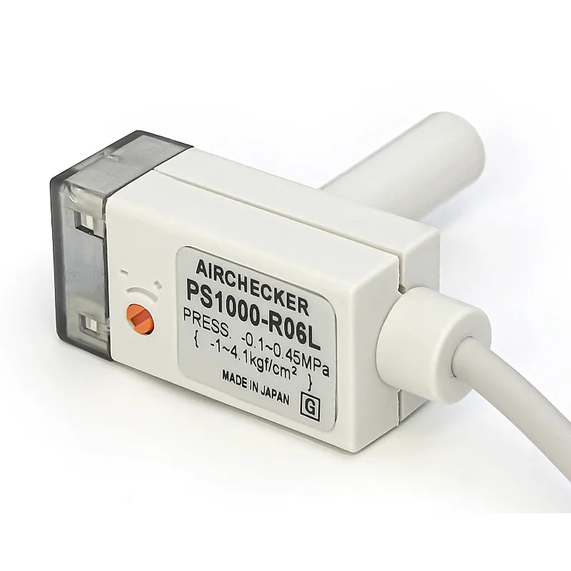 PS1000-R06L PS1100-R06L Micro Electronic Pressure Switch Pneumatic Positive & Vacuum Negative Air Checker Sensor