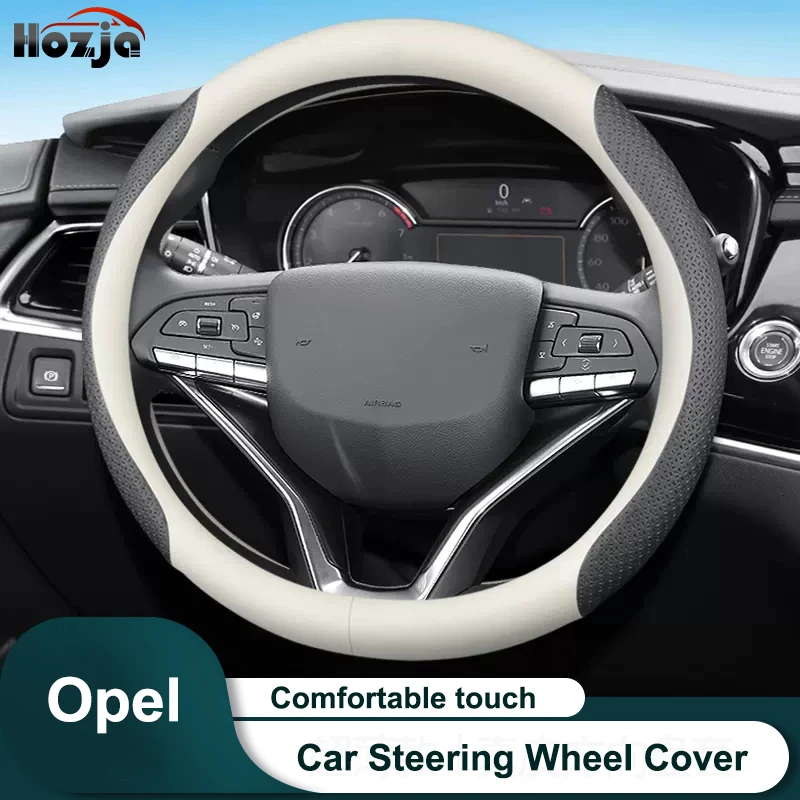 

Leather Car Steering Wheel Cover for Opel Vauxhall Mokka Corsa Corsa-e Grandland GSE 2014 - 2019 2020 2022 2023 2024 Accessories