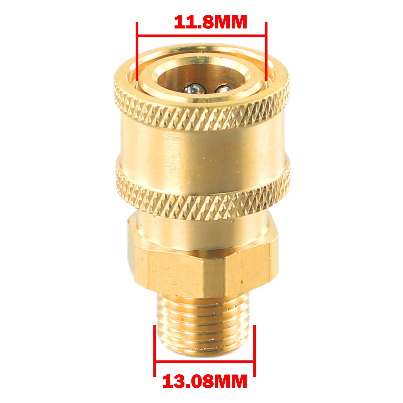 5000 PSI Brass Pressure Washer Quick Connect M22 To 1/4 Male Coupler Adapter For Pressure Washer Equipment Spray Guns And Nozzle