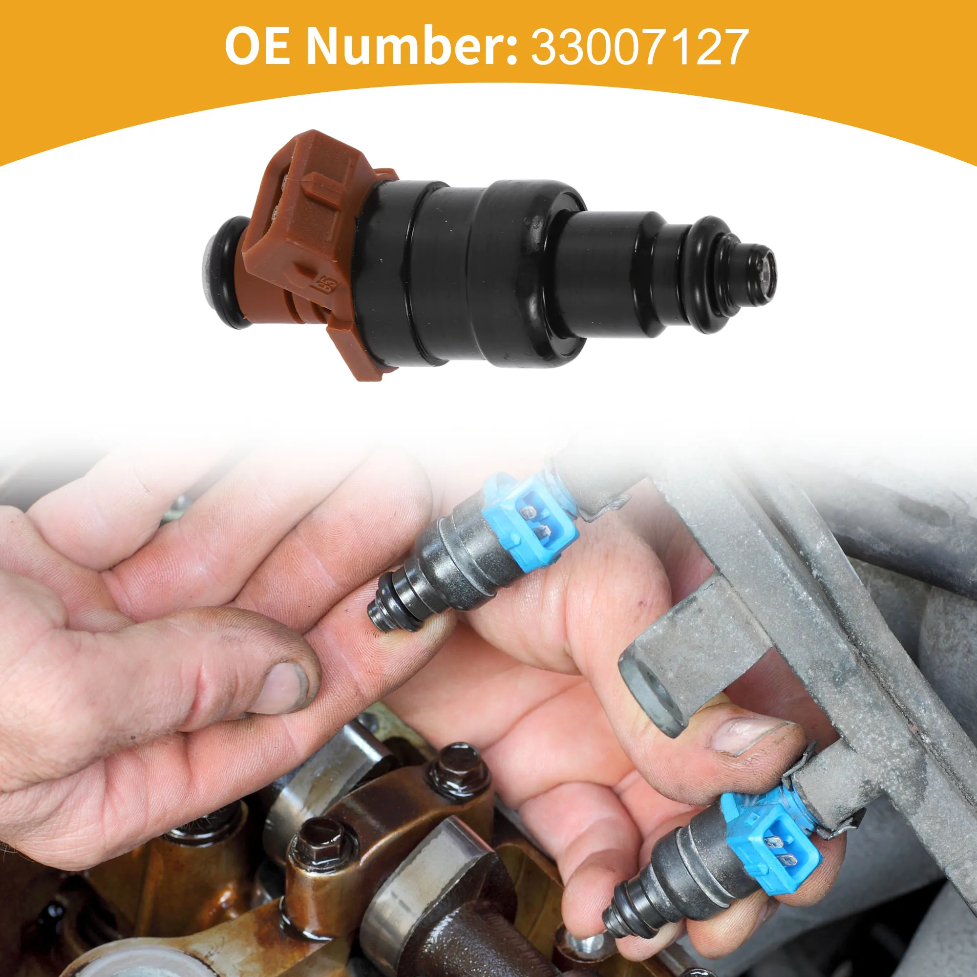 UXCELL 1 Pc No.33007127 Fuel Injector for JEEP CHEROKEE 1991-1993 Engine Fuel Nozzle