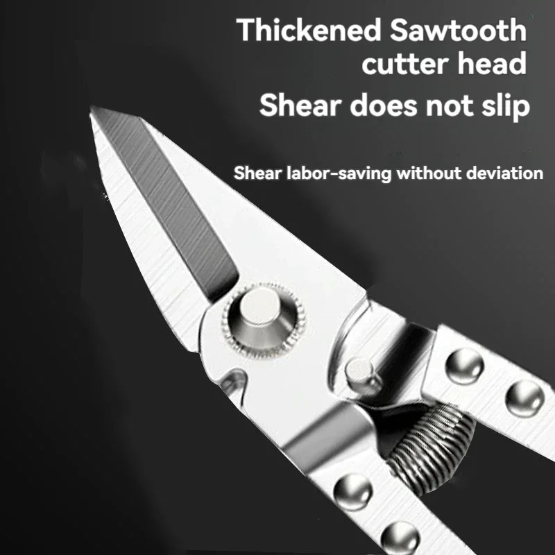 Stainless Steel Scissors Precision Metal Cutting PVC Pipes, Durable, Rust Proof, And Long-Lasting Cutting Small paper cups