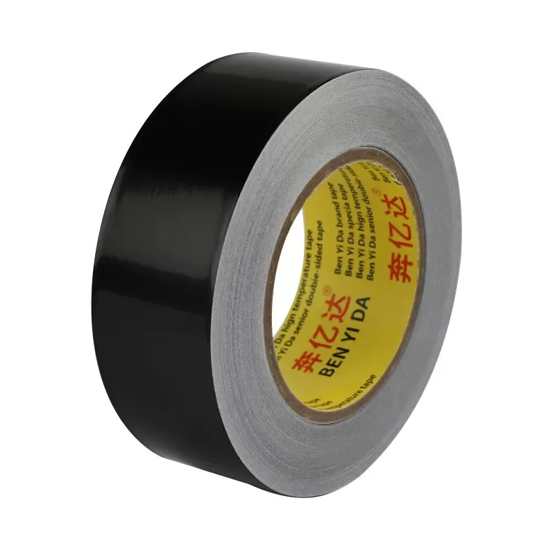 Black Aluminum Foil Tape Waterproof Anti-Aging High Temperature Resistant Shielding Foil Tape 50 Meters