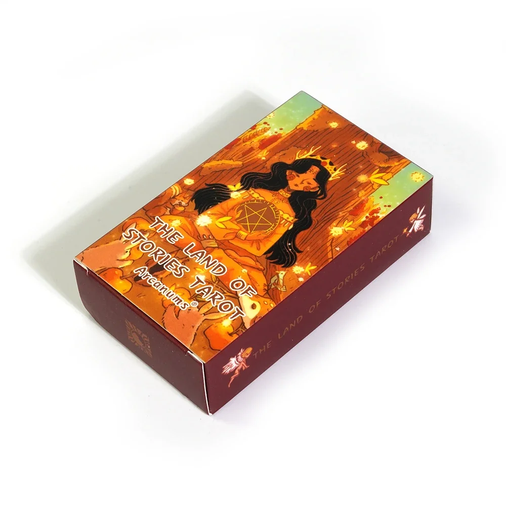 Land of Stories Tarot Deck การ์ด Oracle ภาษาอังกฤษรุ่น Fate Divination ไพ่ทาโรต์ครอบครัวตารางเกมกระดานการ์ดเกม