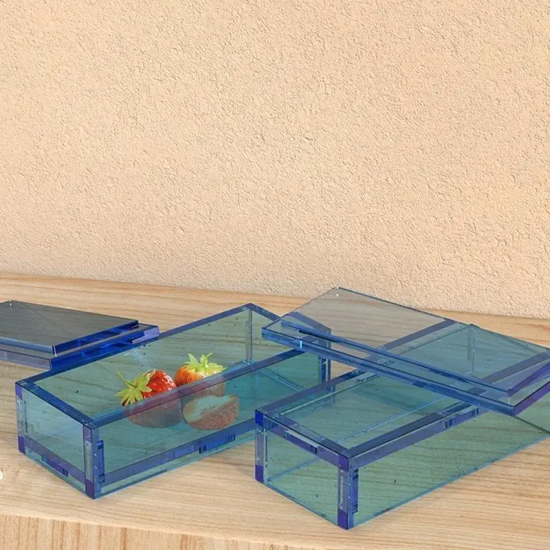 حاوية صب قالب من السيليكون صنع أدوات الدومينو صندوق تخزين قالب الراتنج