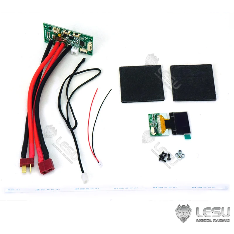 1/14 Construction Machinery Model Driver's Seat Modification, Multifunction LCD Screen Excavator Upgrade Accessories LESU