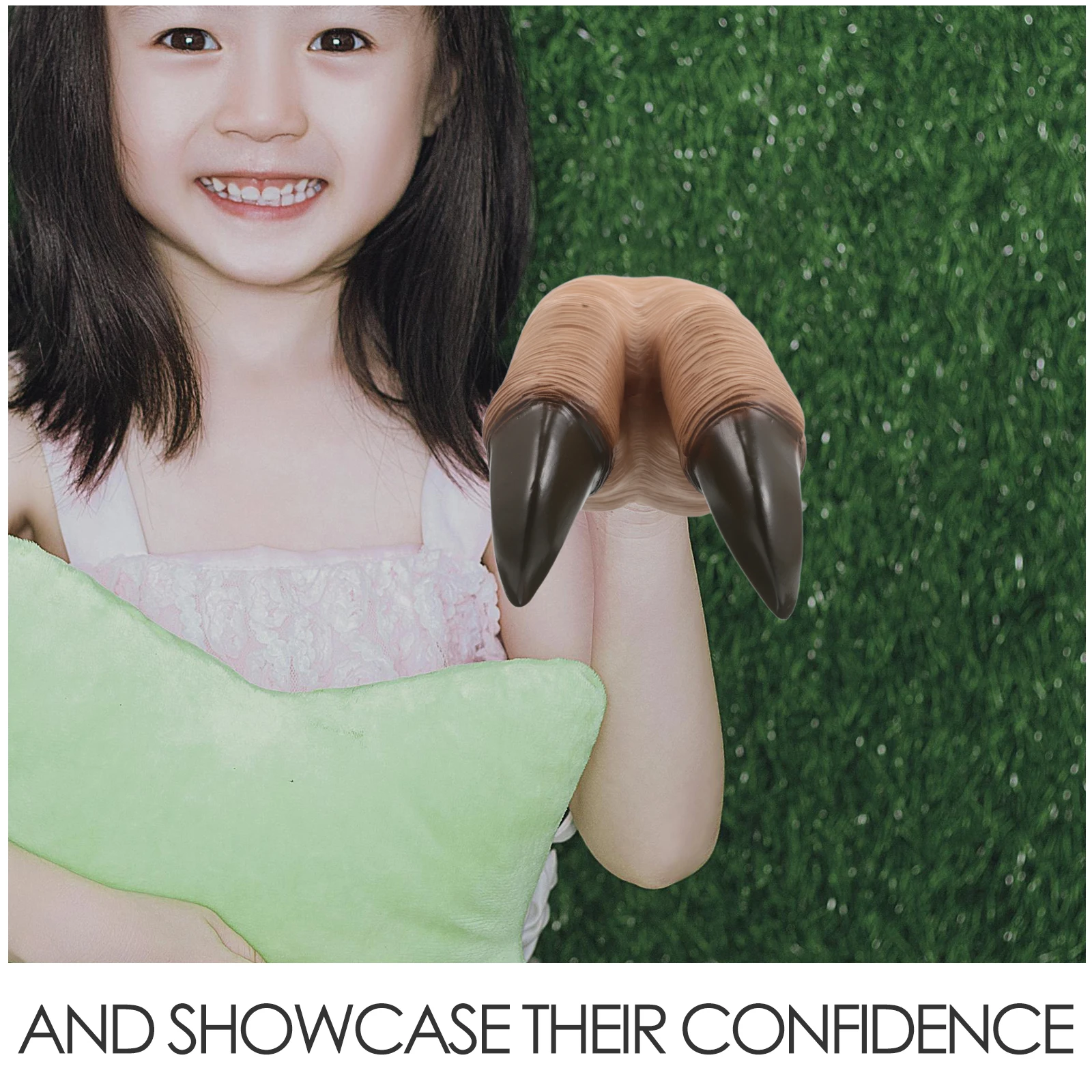 หุ่นมือไดโนเสาร์เหมือนจริง ทำจากไวนิลนุ่ม สำหรับเด็กและครอบครัว ใช้เล่าเรื่องแบบอินเทอร์แอคทีฟ ถุงมือชุดไดโนเสาร์