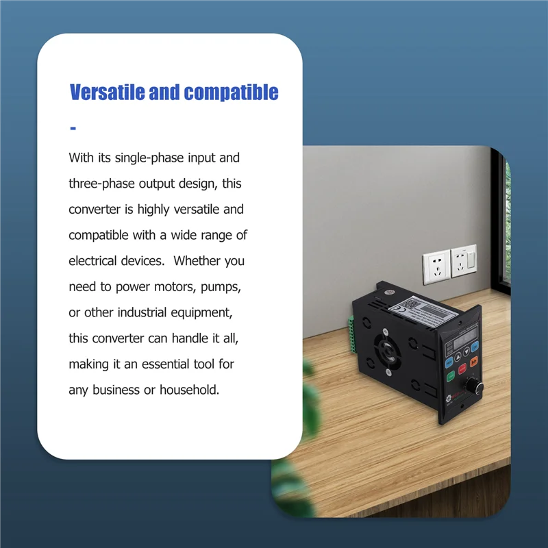 

UX-52-100-30W 220V Frequency Drive Single-Phase Input Three-Phase Output Mini Three-Phase Converter-T61C
