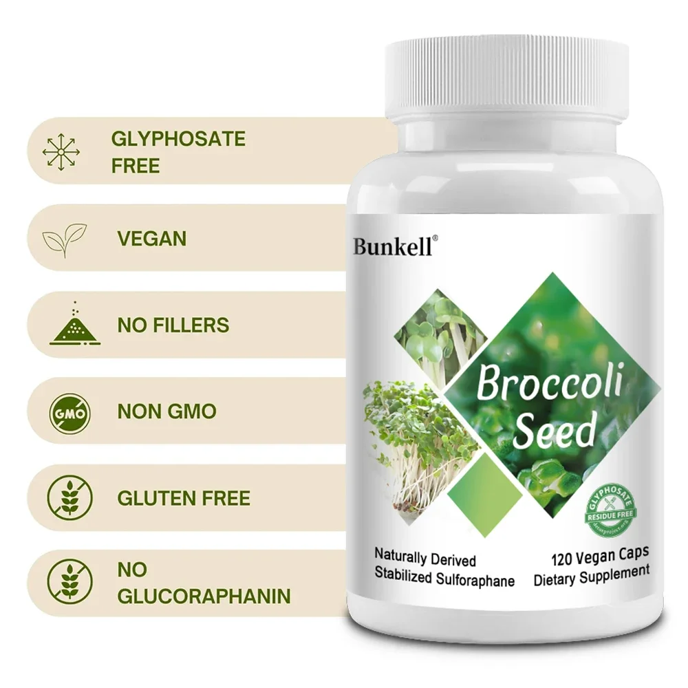 Broccoli Seeds - Vitamin & Mineral Supplement, Strengthens Neurons, Heart and Brain Health, Fights Free Radicals, Detoxifier