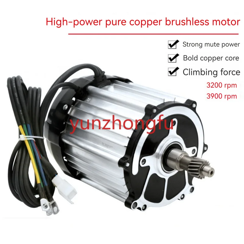 

Tooth Differential 48v 60v 1500w 1800w Full Copper Core Electric Car Tricycle Motor 5 Hole 16