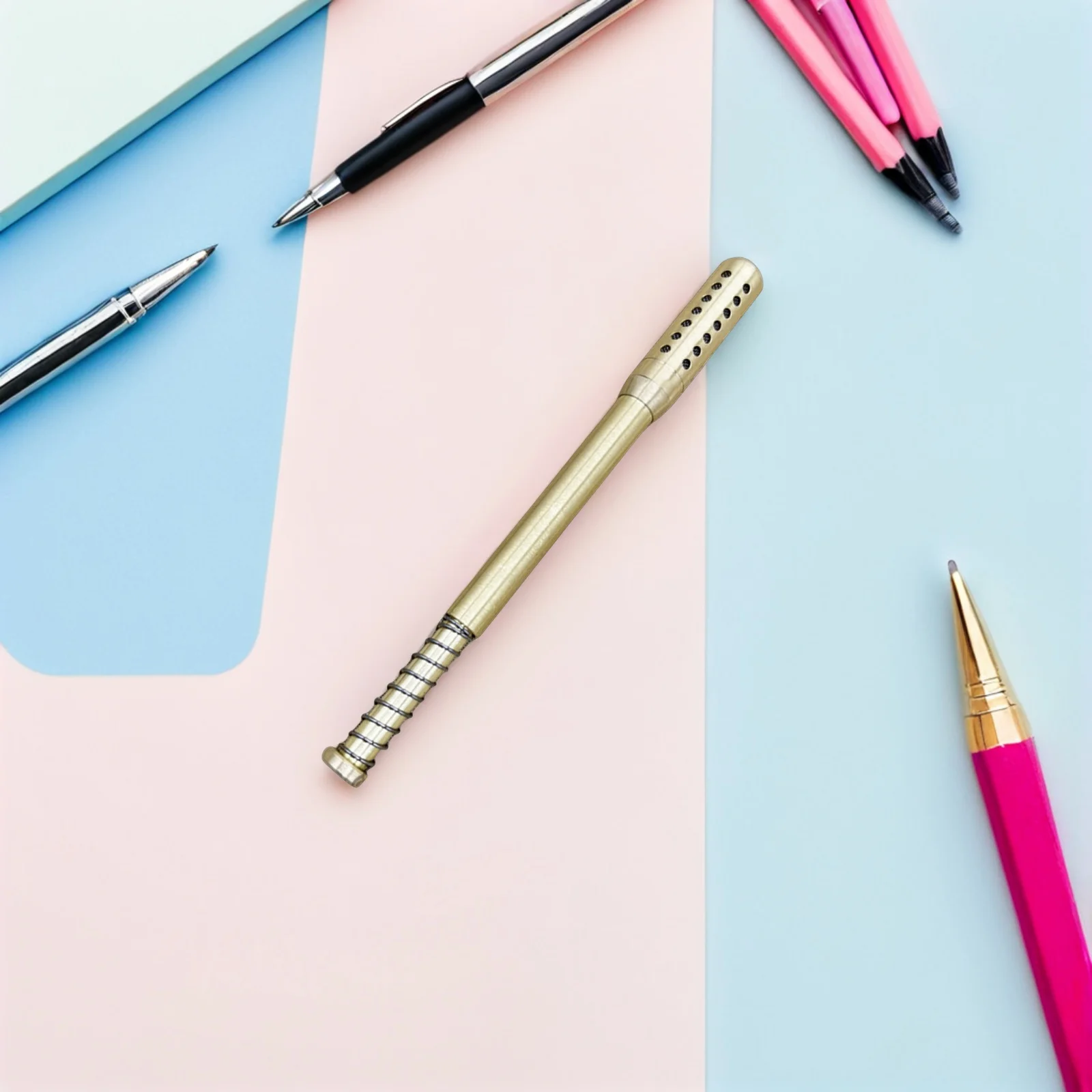 المحمولة الكى عصا الذهبي النحاس مدلك قضيب للأكتاف الرقبة المفاصل السفر التخييم رحلة عمل تدليك طويل الأمد