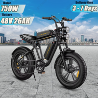 ENGWE M20 Electric Bike 750W Powerful Motor 48V26AH Dual Lithium Battery City Electric Bicycle 20*4.0-Inch Fat Tire Snow E-Bike
