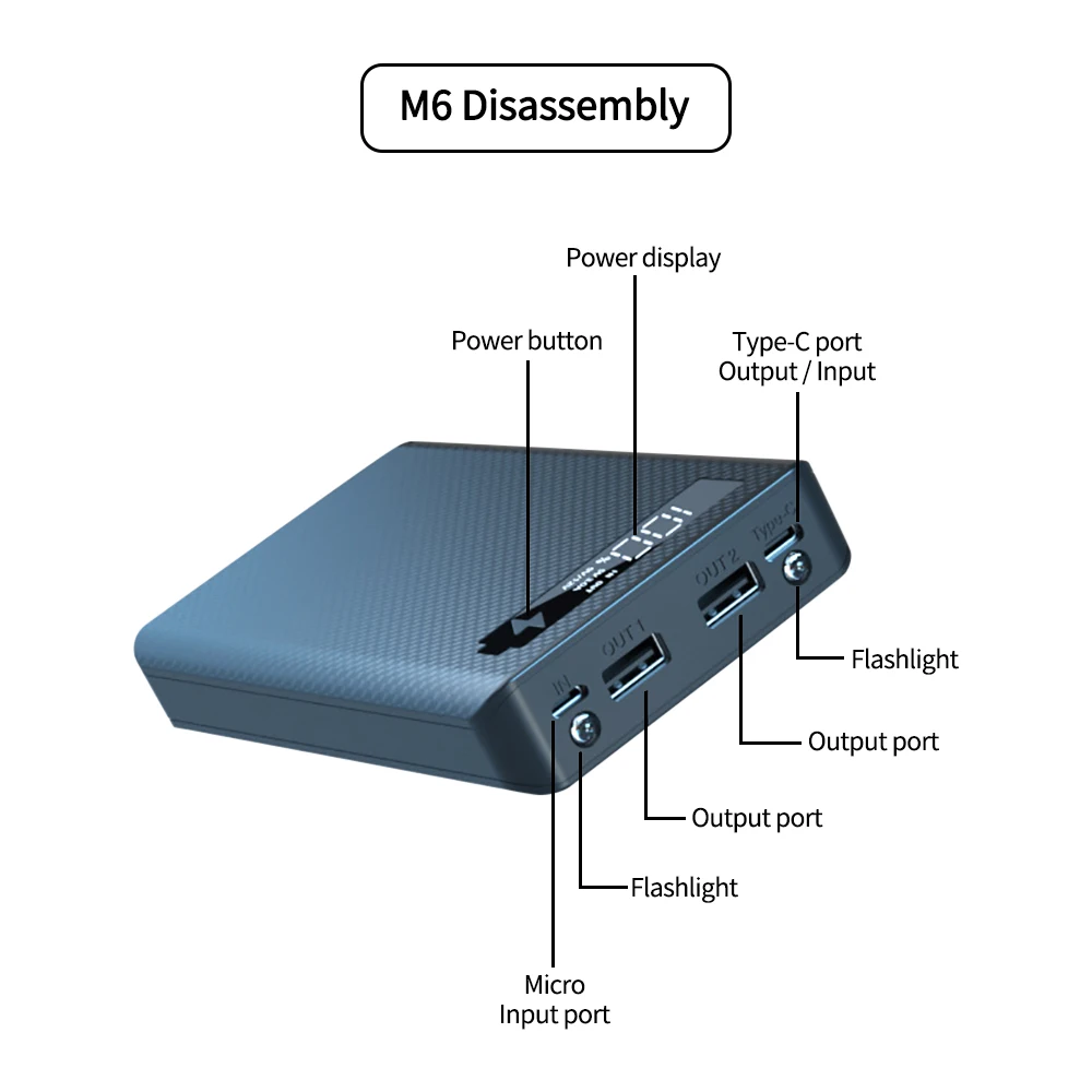 DIY Shell Dual USB Handy Ladegerät 18650 Batterie Lagerung Box mit Taschenlampe 8*18650 Batterie Halter Power Bank fall