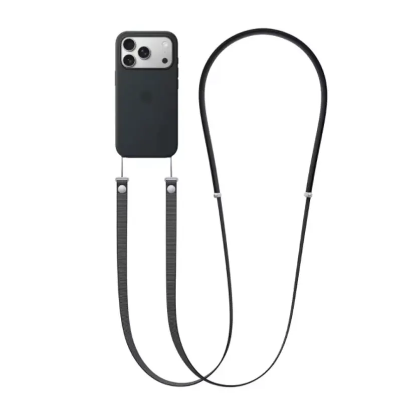 الأصلي 1:1 المغناطيسي Crossbody الأشرطة جراب هاتف الحبل آيفون 17 برو ماكس قابل للتعديل الرقبة حزام متعدد الوظائف الحبل
