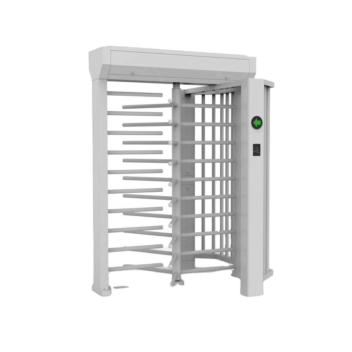 Full Height Turnstile Gate with Pedestrian Control System Gym Turnstile Automatic Gates Auto Steel Stainless Power Weight