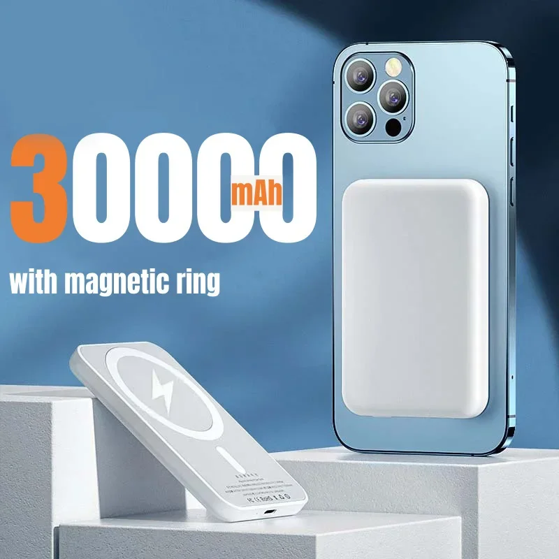 Lenovo 500000mAh Magnetische Kabellose Powerbank PD22.5W Schnelles Laden Externe Tragbare Batterie Für iPhone Samsung Android 2026
