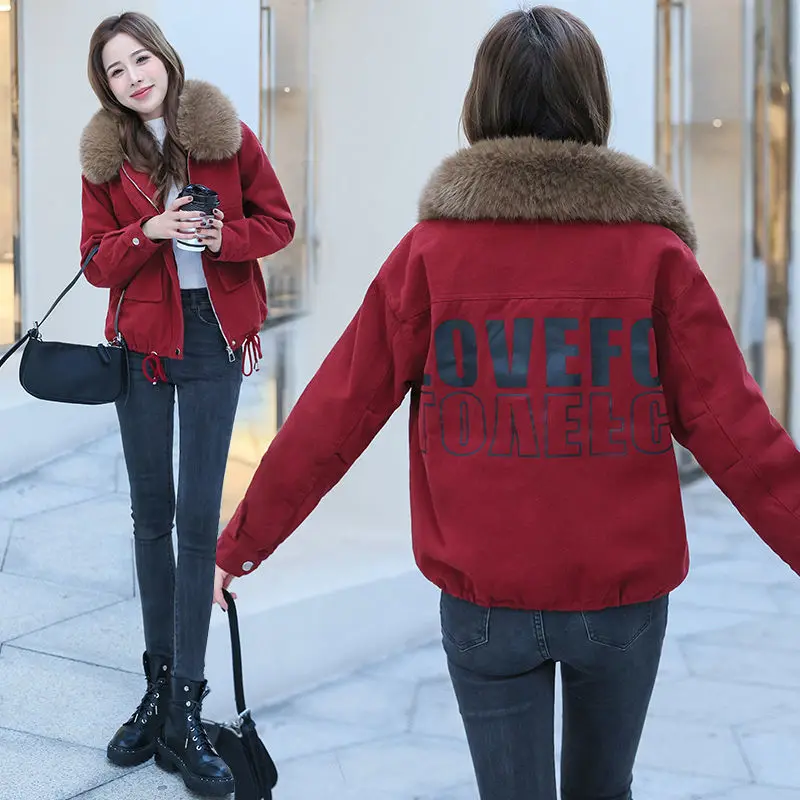 Women Cowboy Coat Jacket New Fashionable Loose Casual Winter Style Overcomes The Trend of Cotton Clothes Clothing Women Clothing