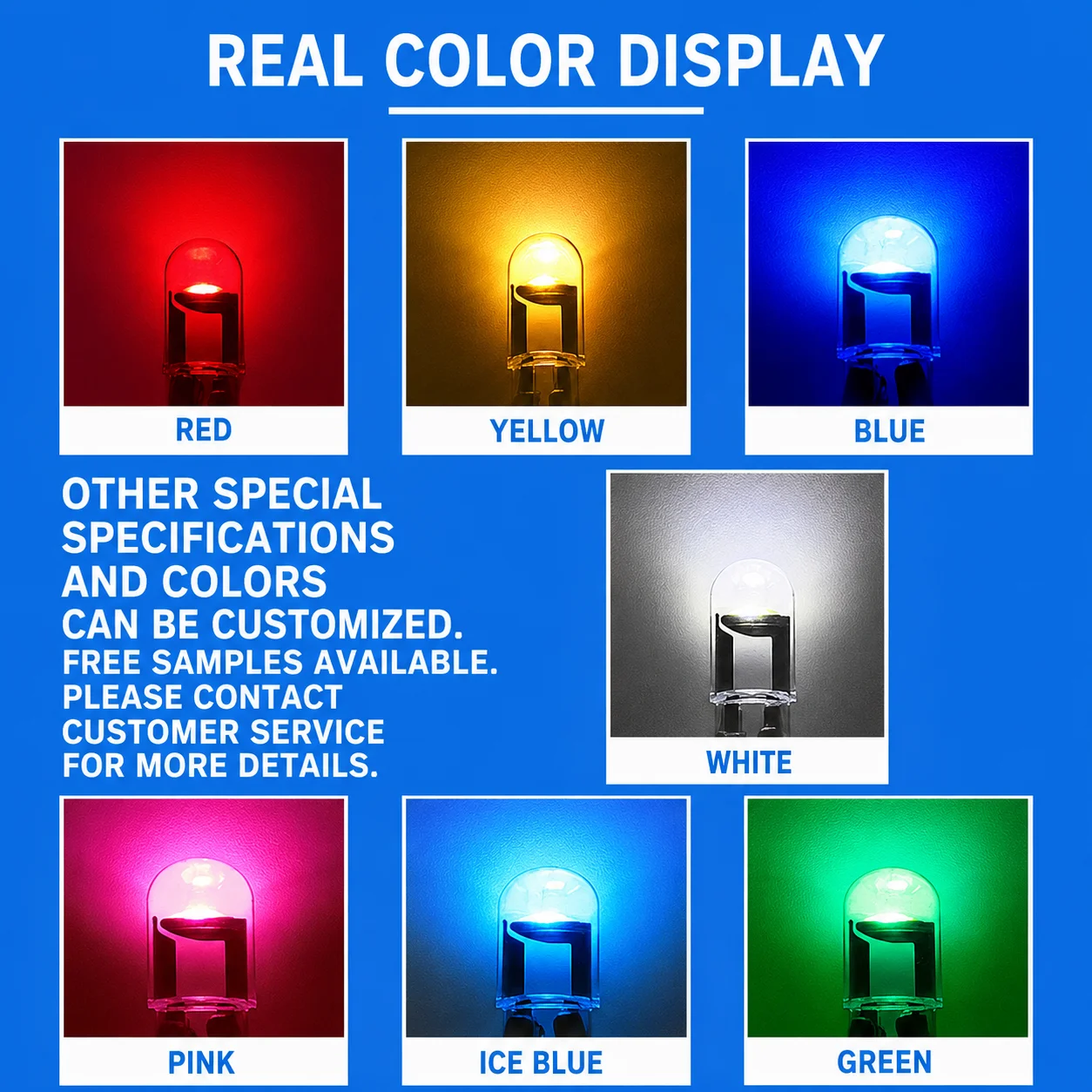 Position lights, T10 clear crystal one-piece car lights, LED reading lights, COB high-brightness 5W number plate lights, LED