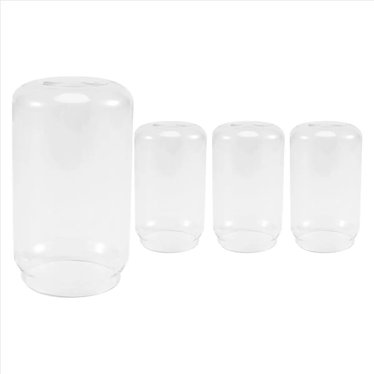 A97G 4 Pack Can Shape Glass Fashion Water Milk Juice Simple Juice Cup Beer Glass Shake Glass Dessert Cup Mug, 400ML