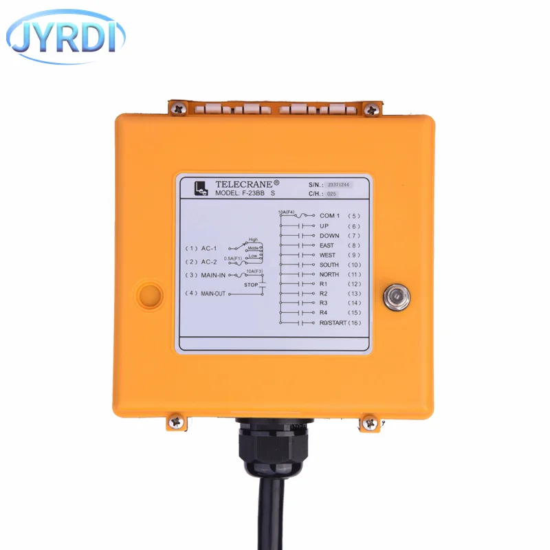 F23-BB 10 buttons 315Mhz Industrial Wireless Radio Crane Remote Control switches Hoist overhead bridge Crane lift control
