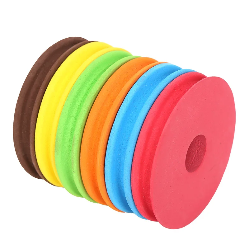 PRO BEROS 100Pcs Fishing Line Spool EVA Foam Fishing Winding Board Plates Rig Fly Fishing Gear Organizer for Fishing Line