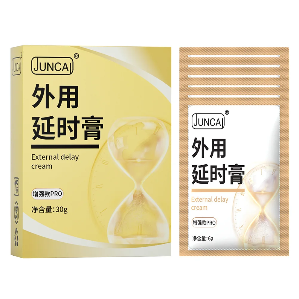 Men's Delay Cream for Longer Lasting Intimacy, External Use Intimate Cream, 6g x 5 Pre-Portioned Sachets, 30g, Easy Application