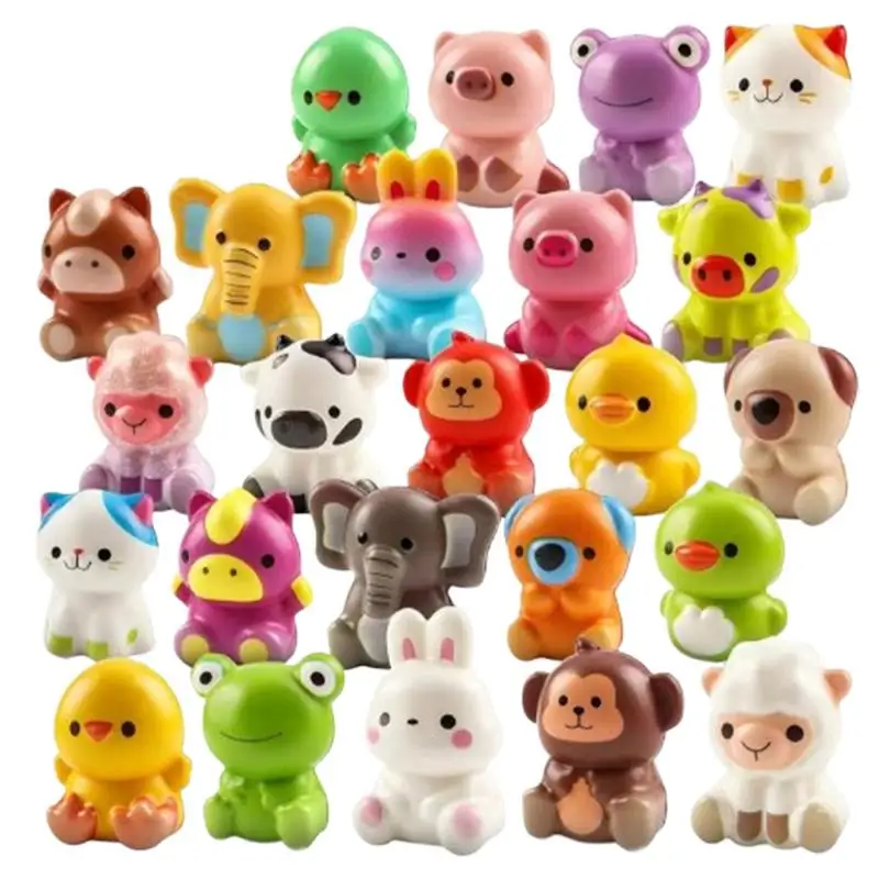 

Animal Squeeze Ball 24pcs Stretchy Fidget Animal Shaped Toys Fun Goodie Bag Fillers Sensory Toy Stress Release Toy For Kids