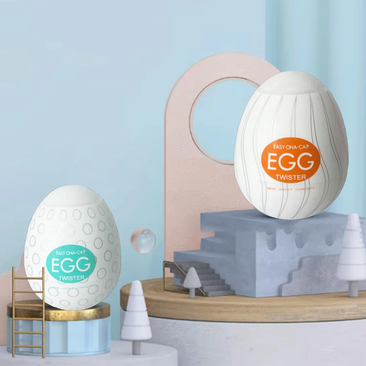 Egg-Shaped Male Personal Massager Soft Silicone Pocket-Sized Intimate Care Device for Men's Body Relaxation and Comfort view 3