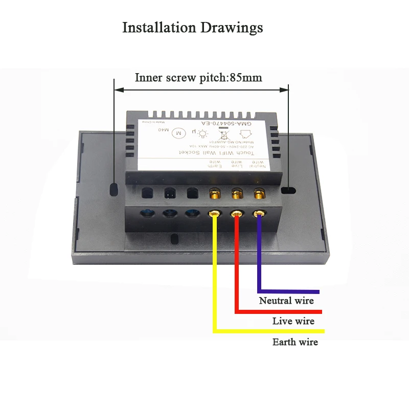 Imagem -04 - Zigbee-inwall Dual Socket Sets 118 tipo Caixa de Montagem 15a Eletricidade Estatística Timmer Painel de Cristal Iisrael