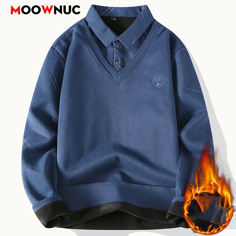 

Men's Streetwear Autumn Pullover Casual Knit Sweater Men's Jumpers Spring Fashion Male Sweat-shirt Men Clothing Solid Color