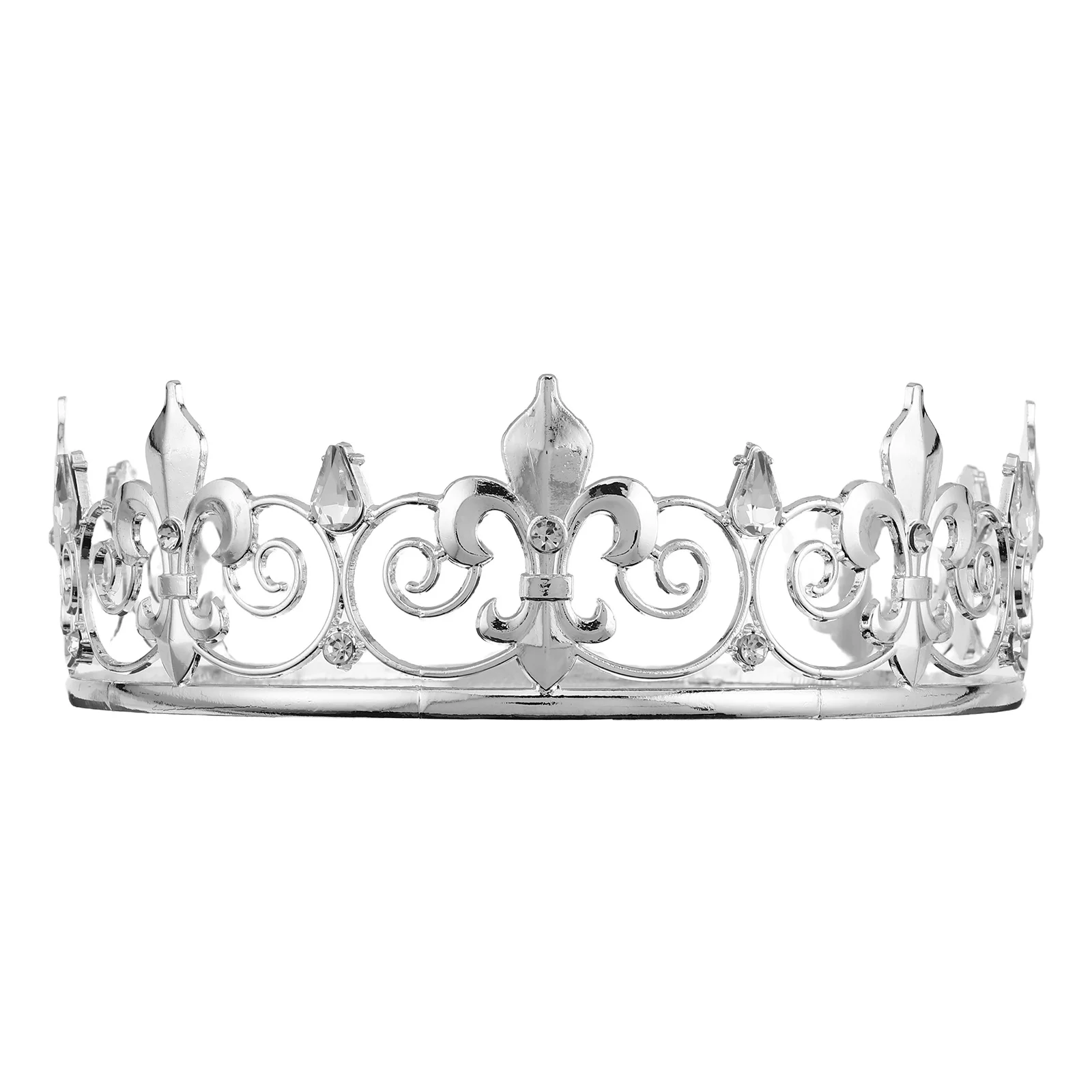 

Wedding Crown Hair Accessories for Brides Formal Women Headpiece Alloy Bridal Headwear